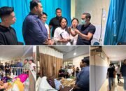 Bersama Ketua TIDAR Sulut, Wali Kota Kotamobagu dr Weny Gaib, Kunjungi Korban Drag Race di Rumah Sakit Kandou