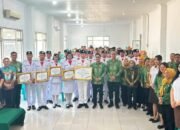 Jemput Paskibraka Tingkat Nasional, Wakil Wali Kota Kotamobagu Beri Piagam Penghargaan