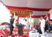 HUT RI ke 81 Tahun Wakil Wali Kota Kotamobagu Pimpin Upacara Penurunan Bendera