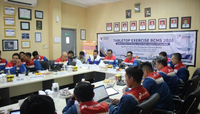 Aviation Fuel Terminal Hasanuddin Pertamina Perkuat Kesiapsiagaan Hadapi Gangguan Supply melalui Simulasi BCMS