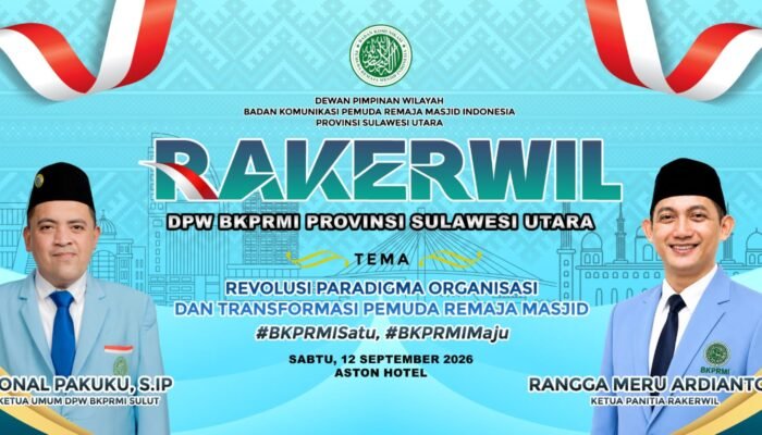 Usung “Revolusi Paradigma”, DPW BKPRMI Sulawesi Utara Siap Gelar Rakerwil 2026 di Aston Hotel Manado