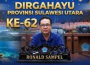 Maknai HUT ke-62 Provinsi Sulawesi Utara, Ronald Sampel Ajak Perkuat Sinergi dan Dorong Pemerataan Pembangunan hingga ke Pelosok Nusa Utara