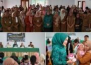 Ketua PKK Kotamobagu Ny Rindah Gaib Mokoginta, Launching Program “Posting Cantika” UPTD Puskesmas Upai