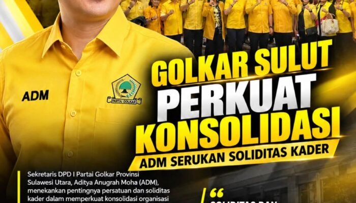 Rapat Pleno Perdana Golkar Sulut, Aditya Moha: Konsolidasi Bukan Sekadar Menyatukan Struktur, Tapi Menyatukan Visi